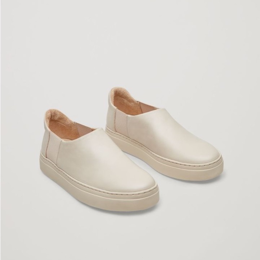COS Leather Sneakers Slip On Minimalist Lagenlook